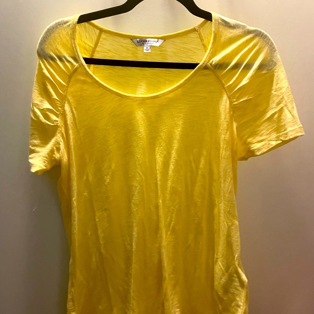 Liverpool yellow tee shirt